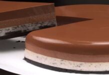 Παράδεισος επί της γης: Ακαταμάχητο γλυκό ψυγείου με 4 στρώσεις σοκολάτα, κρέμα και μπισκότο – Ετοιμο σε 10′