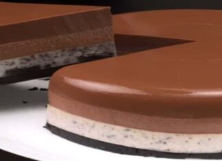 Παράδεισος επί της γης: Ακαταμάχητο γλυκό ψυγείου με 4 στρώσεις σοκολάτα, κρέμα και μπισκότο – Ετοιμο σε 10′