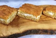 Μπισκοτένια τυρόπιτα με γιαούρτι έτοιμη σε 15′