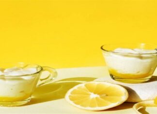 Μυρωδάτο γλυκό ψυγείου: Δροσερή κρέμα μαστίχα-λεμόνι