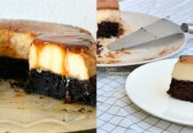 Το Πιο Νόστιμο Κέικ Σοκολάτας Με Κρέμα Καραμελέ (VIDEO)