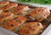 Μπιφτέκια φούρνου: Αφράτα, μυρωδάτα και “μπαμπάτσικα” γεμιστά με 2 ειδών τυριά