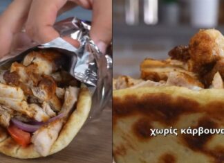 Σπιτικό κοντοσούβλι κοτόπουλο χωρίς κάρβουνα (Βίντεο)